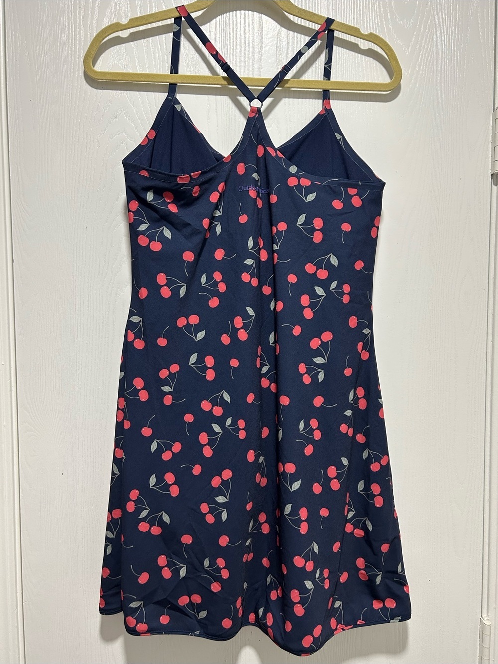 Outdoor Voices Women Exercise Cherry Print Mini Dress Size Medium - Picture 6 of 10